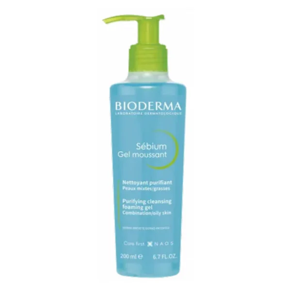 Bioderma Sébium Gel Moussant Nettoyant Purifiant – 200ml