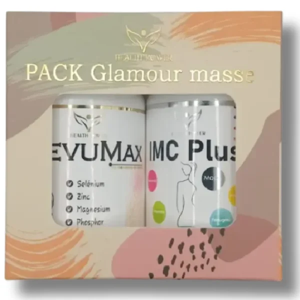 HEALTH POWER PACK Glamour masse IMC Plus 90 Gélules + LevuMax 120 Comprimés