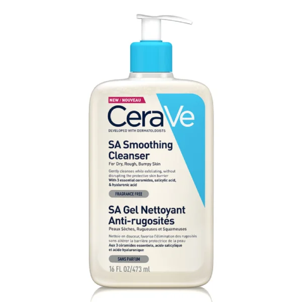 SA Gel Nettoyant Anti-Rugosites  Peau seche CeraVe