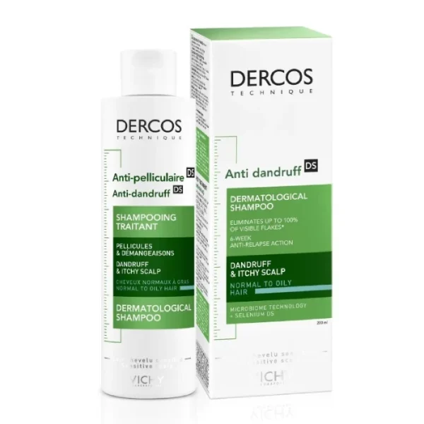 Vichy dercos shampoing anti pelliculaire Cheveux normal A Gras 2OOml allo-para