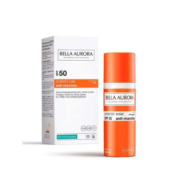 BELLA AURORA  gel solaire anti tâche spf 50+ | 50 ml